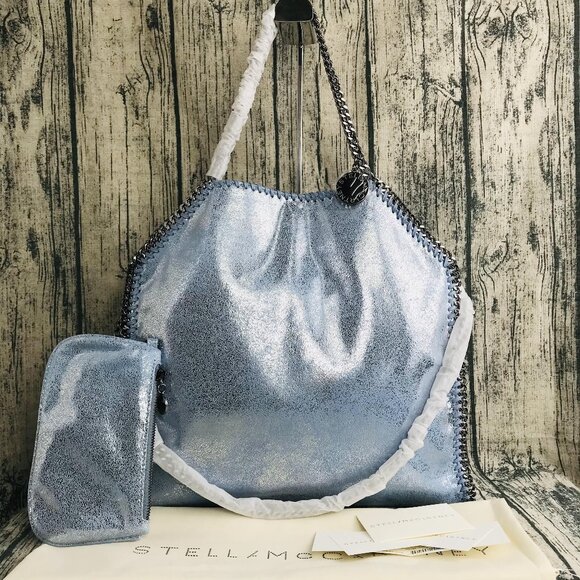 NWT STELLA MCCARTNEY Fold-Over Tote Falabella Tote Bag - Picture 1 of 14